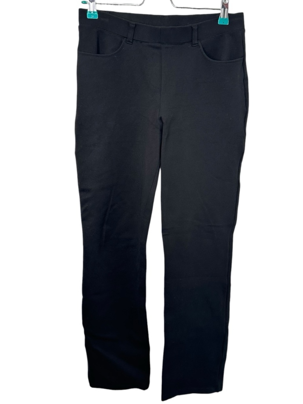 Quince Ultra Stretch Ponte Straight Leg Pants Black Small - Picture 4 of 9